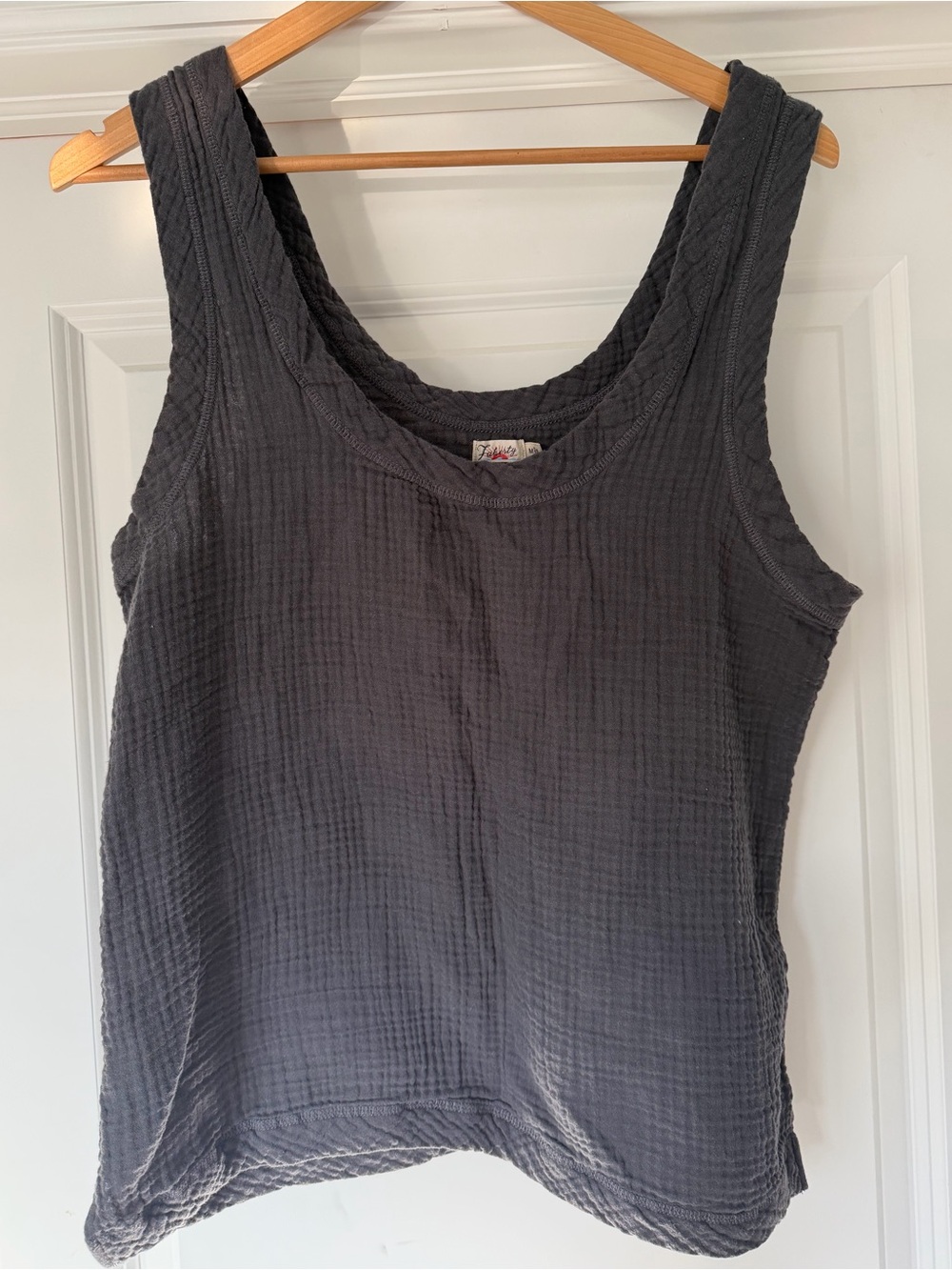 Faherty Charcoal Textured Tank Top - Women